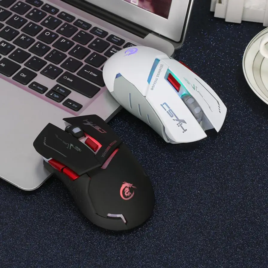 Надежная игровая мышь 2,4G Регулируемая 2400 dpi Беспроводная оптическая мышь Мыши для компьютера PC ноутбук мышь геймер