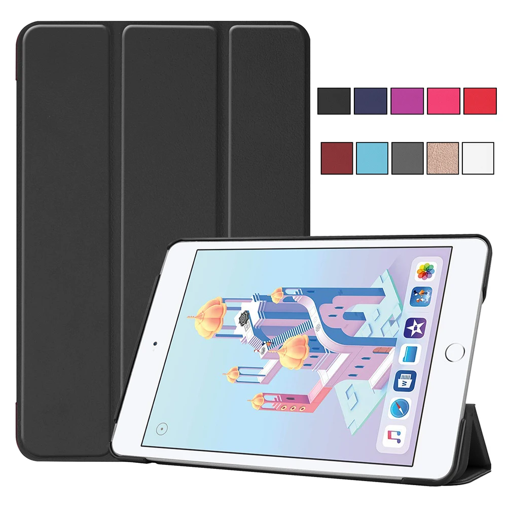 Чехол для IPad Mini 5 4 Folio из поликарбоната Пластиковая Задняя подставка тройного