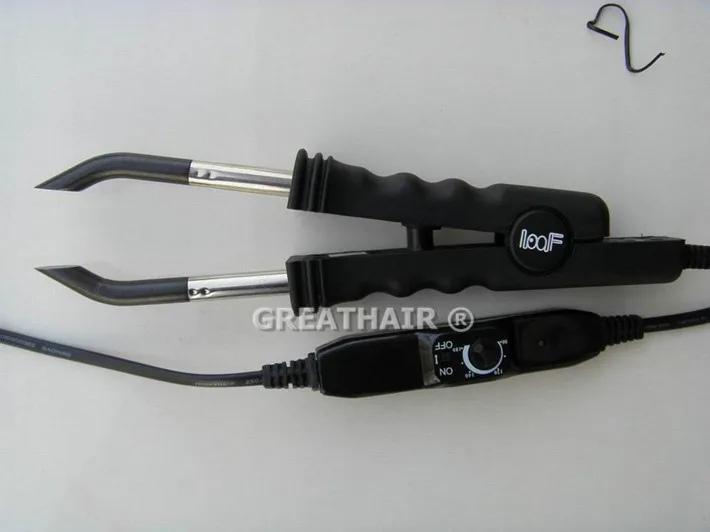 Free shipping - Adjustable temperature hair extension fusion iron / Loof 618 hair connector tools color pink and Black