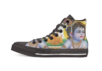 

KRISHNA Casual High Top Canvas shoes sneakers For Drop shipping