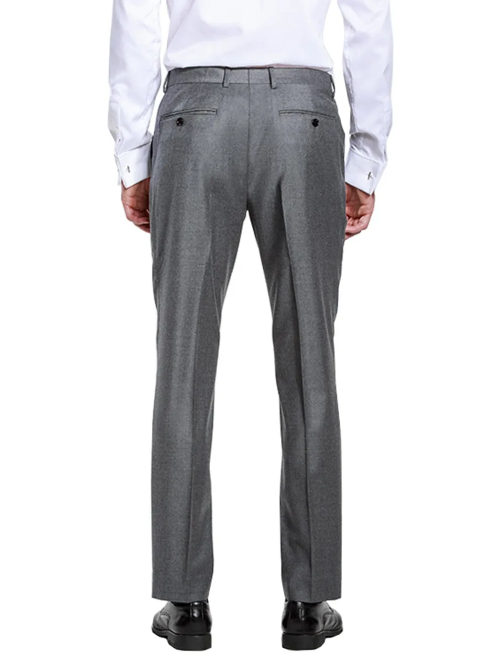 Для Мужчин's Бизнес плоская прямые штаны серого цвета с высоким качеством для любого вечерние или Бизнес мужской костюм для досуга штаны