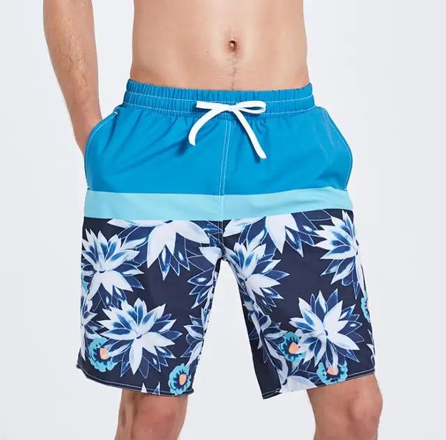 Buy Quality Men's Swim Trunks Colorful Floral Printing Quick Dry Beach Board