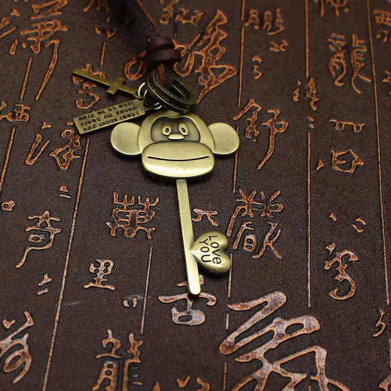 Новинка 2019 модное мужское ожерелье XiongHang из искусственной кожи популярное для