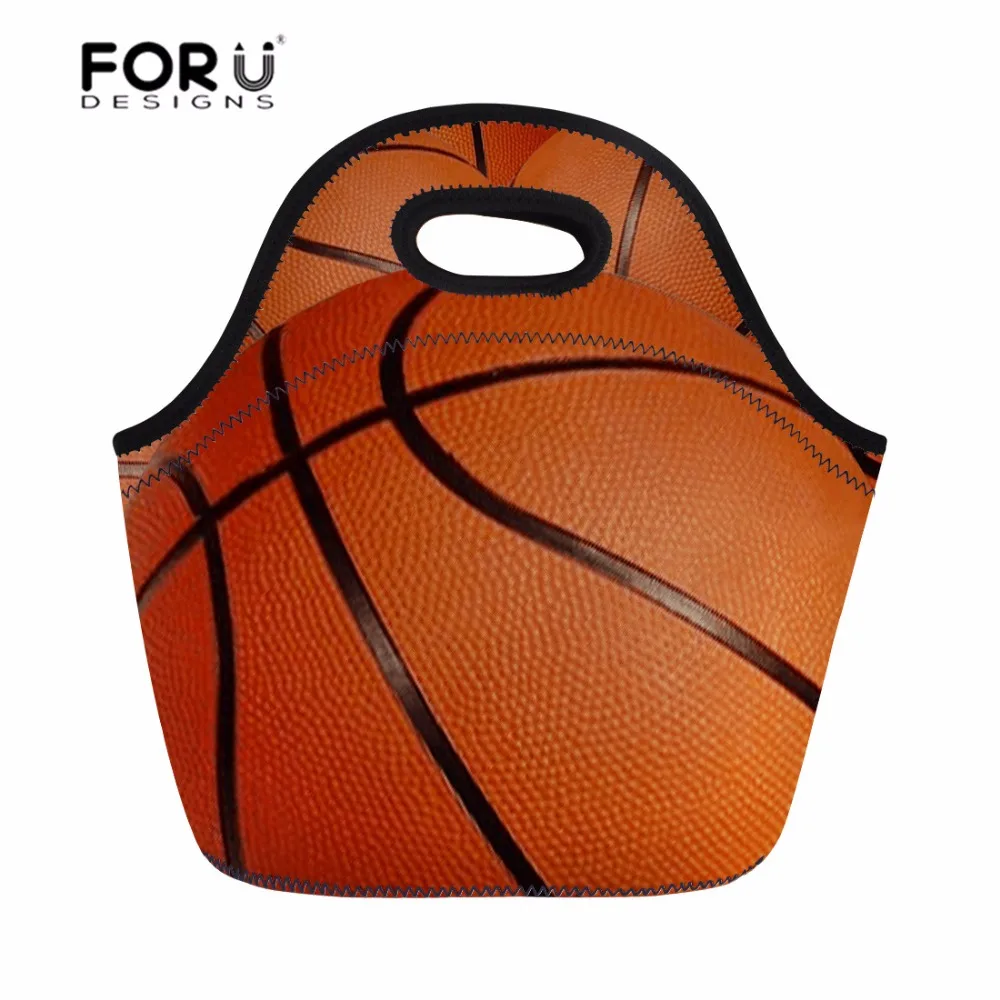 FORUDESIGNS/Сумка для обеда Женская корзина с шариковой печатью переносная сумка