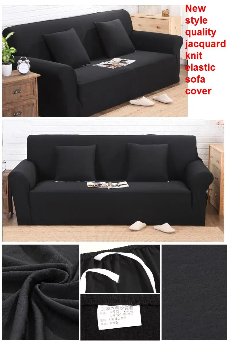 buy New style jacquard knit sofa cover all inclusive simple modern sofa cover anti skid universal sofa cover for M 2seat