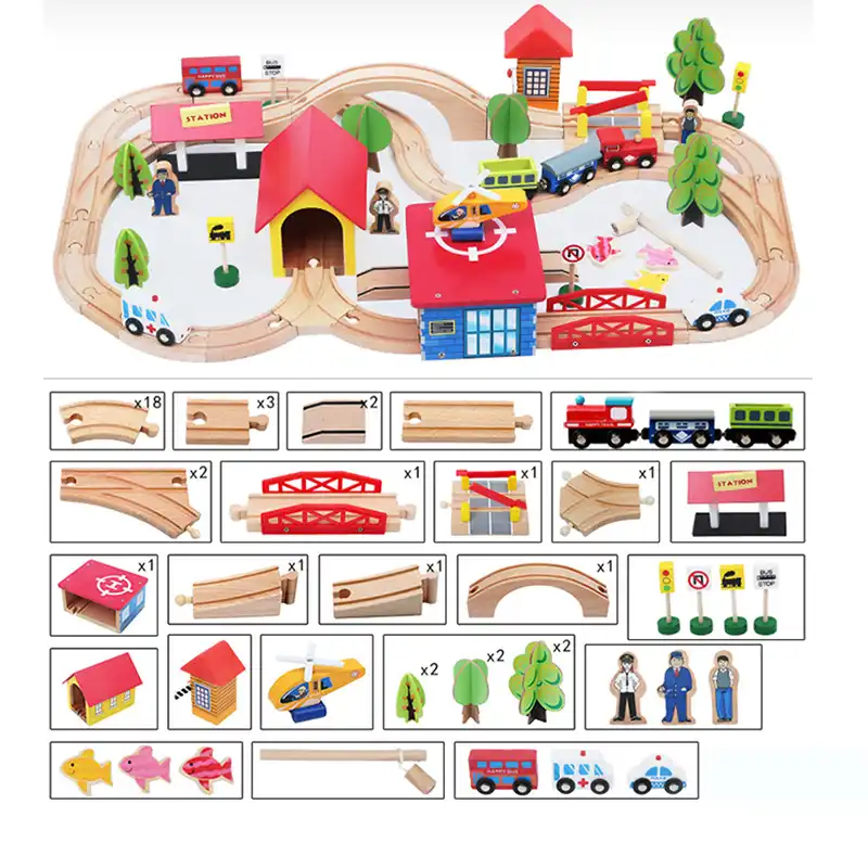 best wooden train tracks