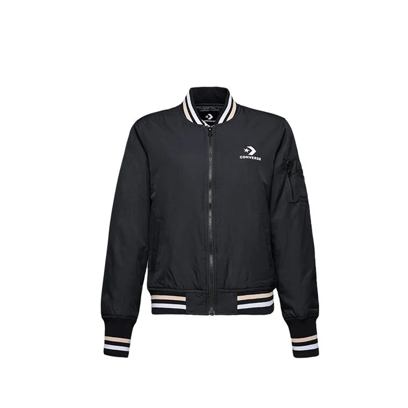 converse quilted bomber jacket