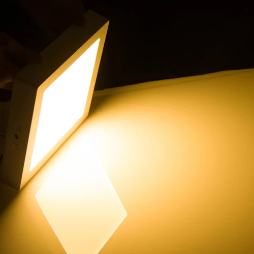 Потолочный светильник без нарезания 6 Вт 12 Вт 18 Вт светодиодный потолочный светильник с поверхностным креплением 4000 к квадратный светодиодный панельные светильники для освещения ванной комнаты AC85-265V