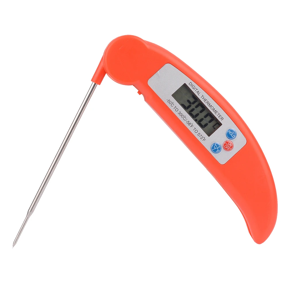Grill Cooking Instant Fast Thermometer Probe Internal Thermometer Food Accurate Meat Collapsible