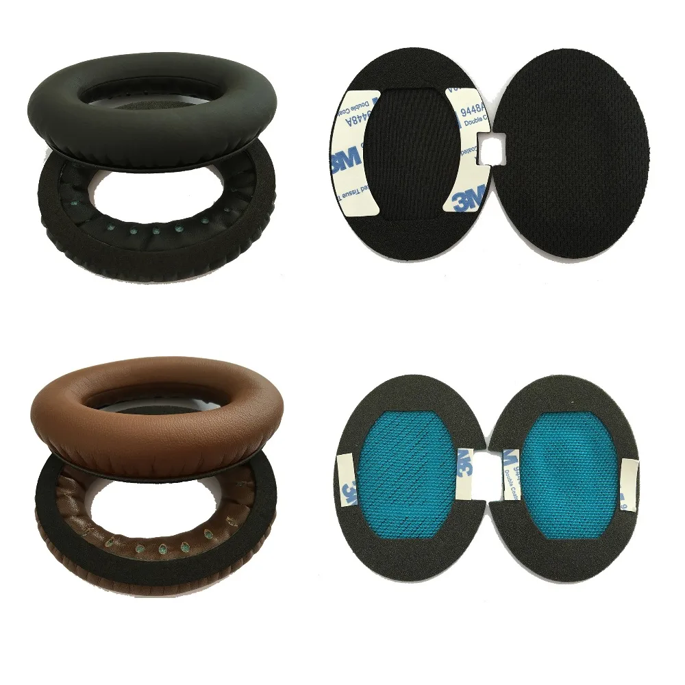 

Replacement Earpads Ear Cushion for Bose Quiet Comfort 15, 2, 25, Ae2, Ae2i For Headphones QC15 QC25 AE2 QC2,Black Brown