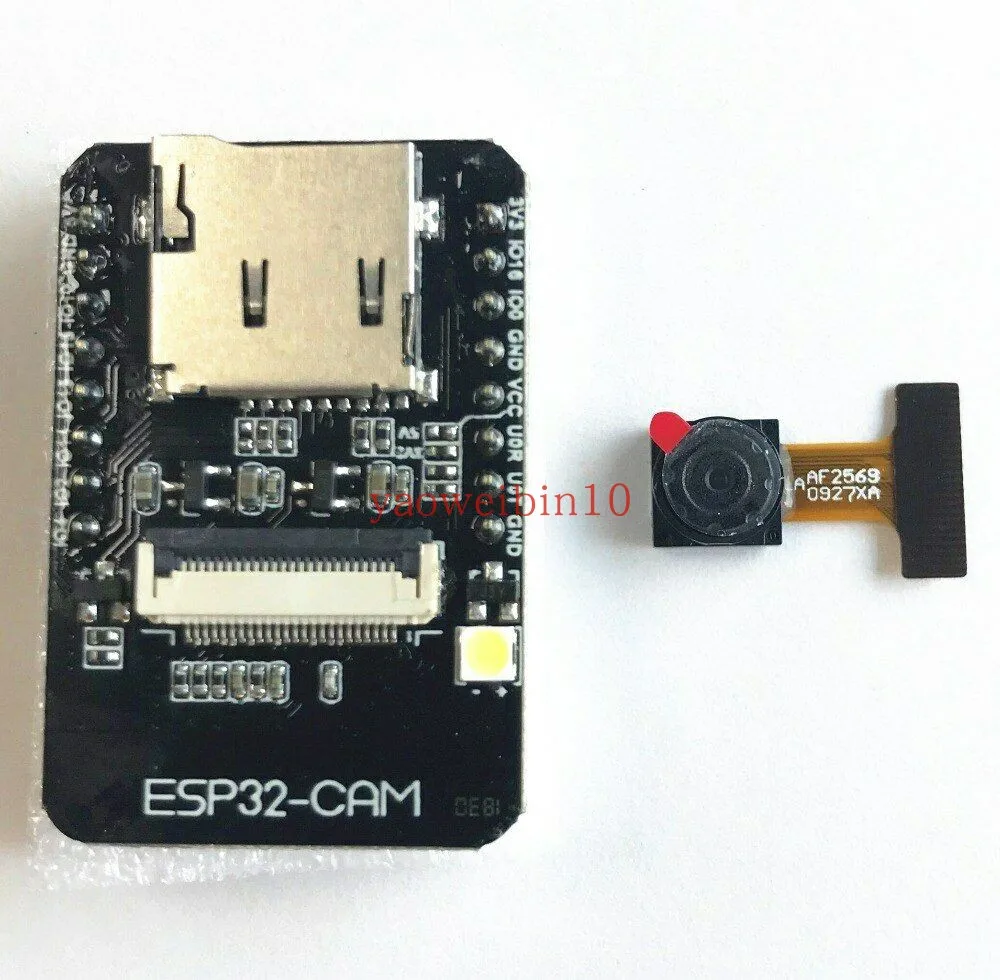 

OV2640 2MP ESP32-CAM WiFi + Bluetooth Module Camera Module Development Board ESP32 5V Dual-core 32-bit CPU with Camera Module