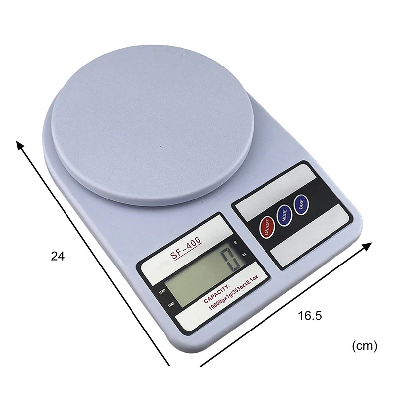 Portable 10kg 1g Digital Scale LCD Electronic Scales Steelyard Kitchen Scales Postal Food Balance Measuring Weight Libra