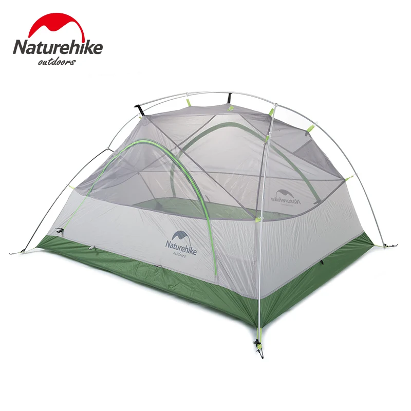 Naturehike Палатка 2 Человек 20D Силиконовое Ткани Двойного Слоя Непромокаемые Палатки