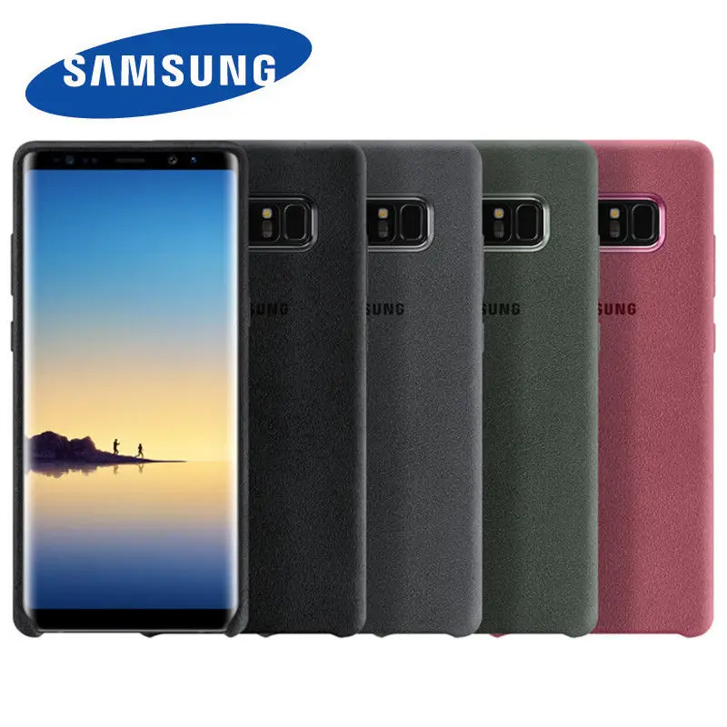 

Original Official Samsung Alcantara Cover for Galaxy Note 8 SM-N950F Suede all-inclusive Anti-fall leather luxury premium Case