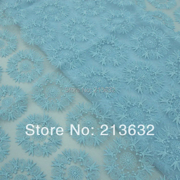 

D po63 Net cloth cotton embroidery fabric home textile cloth embroidery fashion apparel wholesale electronic Best new