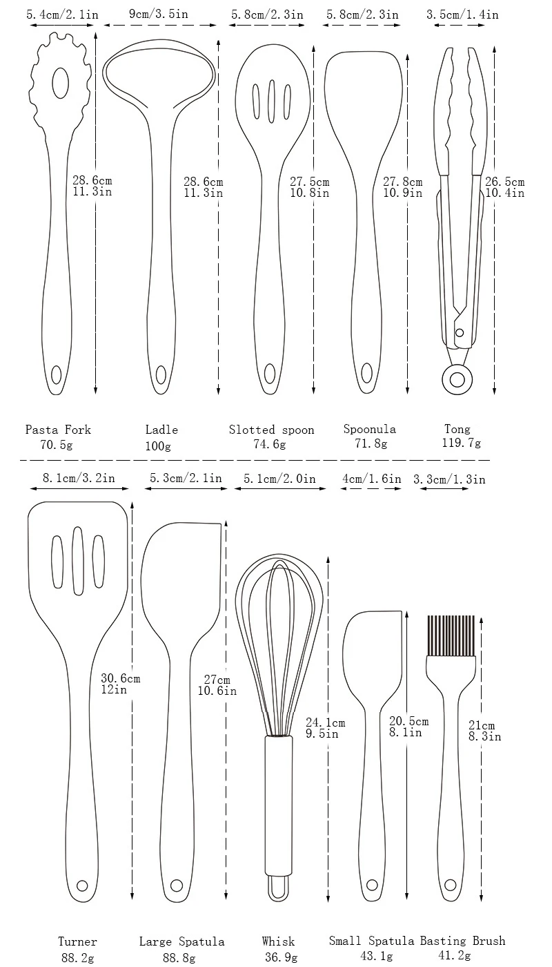 10 шт силиконовые кухонные принадлежности, антипригарные кухонные принадлежности, Наборы инструментов для приготовления пищи, кухонная посуда, инструменты для выпечки, гаджеты