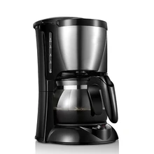 DMWD 220 В 600 Вт автоматическая американская Кофеварка капельная Кофеварка цветочный чайник с боросиликатным стеклом горшок 4-6 чашек