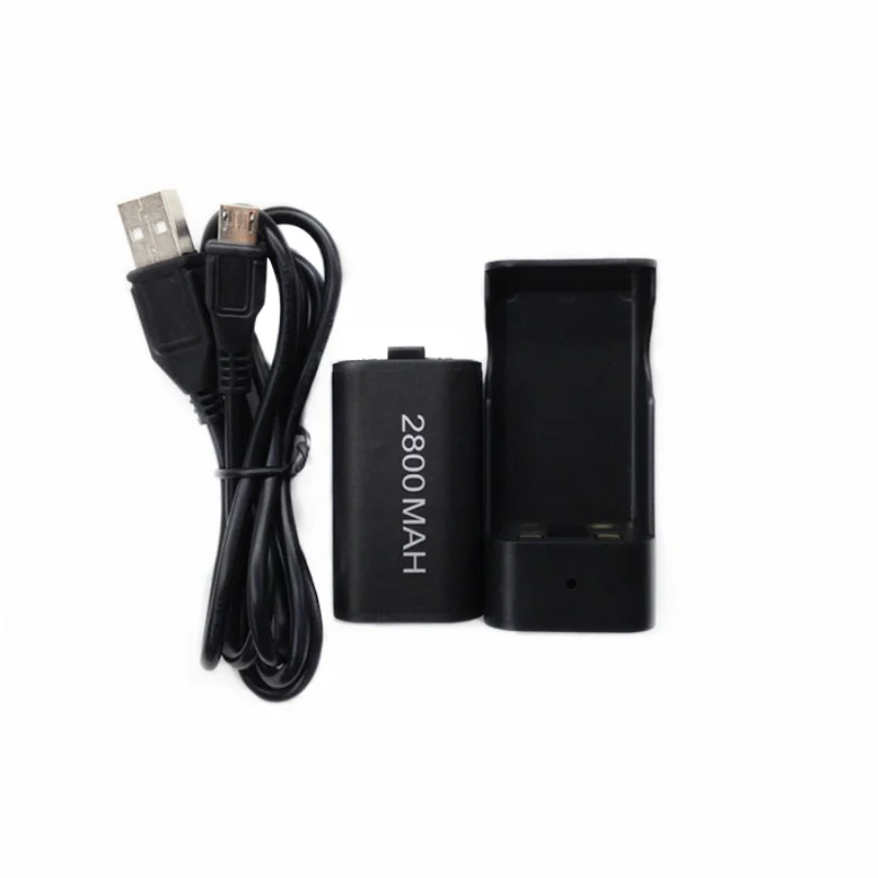 

2x 2800mAh Rechargeable Battery Pack Charging Battery Station Dock USB Charger Cable for Microsoft Xbox One