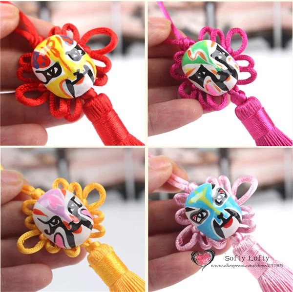 Peking Opera Faces Chinese Knot hanging pendants - 7