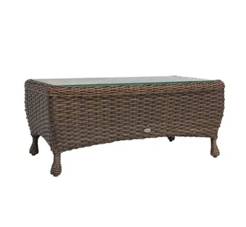 

Hot sale modern rattan furniture rattan rectangle coffee table for sale