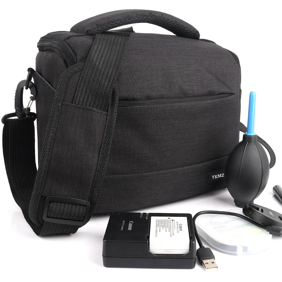 Сумка для DSLR камеры, модная сумка через плечо из полиэстера, чехол для камеры Canon, Nikon, Sony, сумка для объектива, водонепроницаемая сумка для фотосъемки