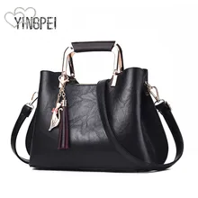 Женская сумка, женские сумки, роскошная женская кожаная сумка, сумка-мессенджер, дизайнерские новые сумки для женщин и корейский стиль, с кисточками