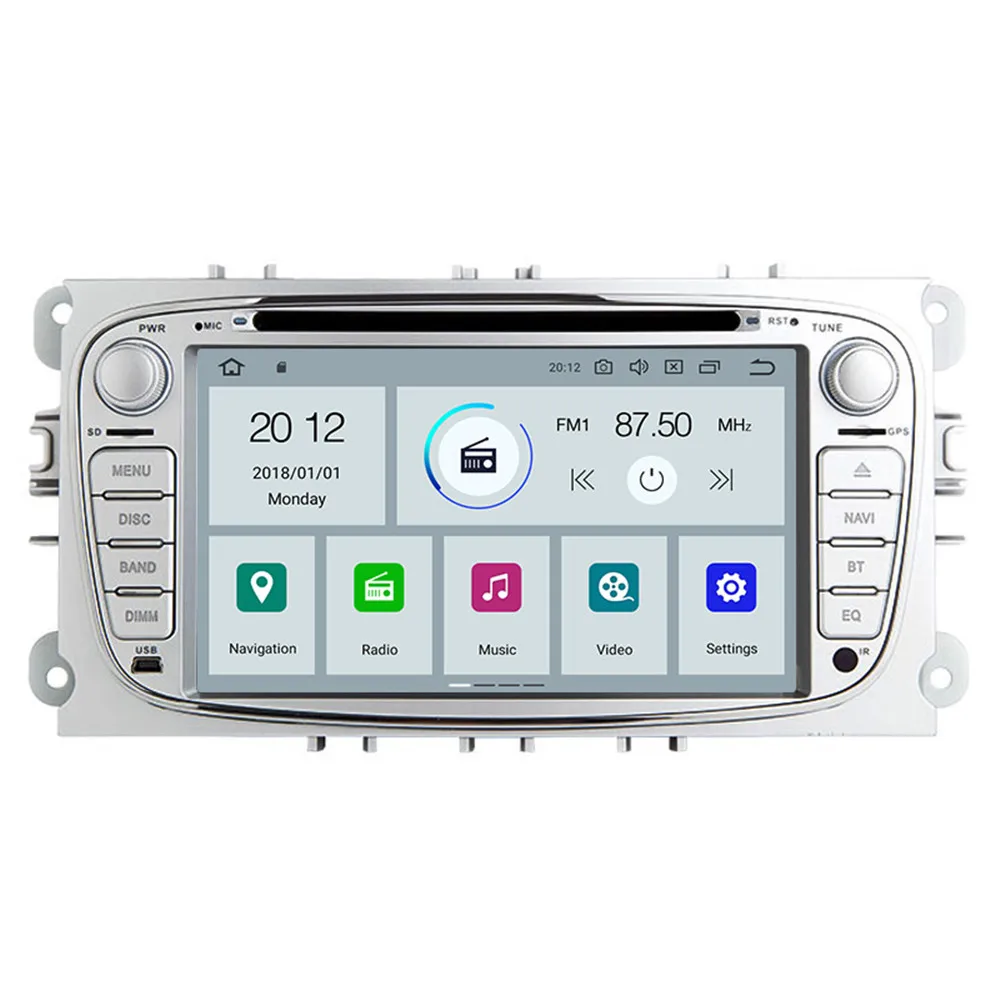 Автомобильный DVD плеер Aotsr Android 9 0 с GPS навигацией для Ford Focus 2004 2011 мультимедийный 2