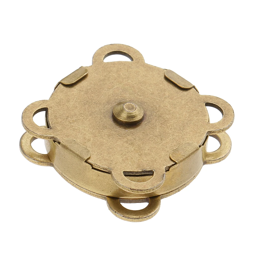 10 Pieces/Set Magnetic Bag Clasps Pressure Closures Buttons Sew On for Craft Purses Bags Clothes Leather Clutches Backpacks