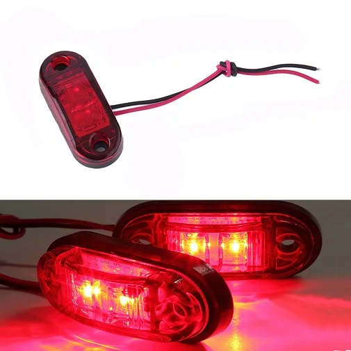 Buy 12V 24V 1pcs LED Side Marker Blinker Trailer Side