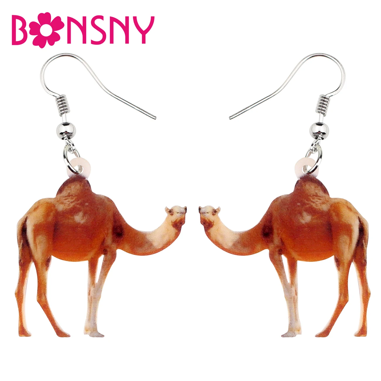 

Bonsny Acrylic Desert Camel Llama Earrings Drop Dangle Fashion African Animal Jewelry For Women Girls Gift Charms Wholesale 2019