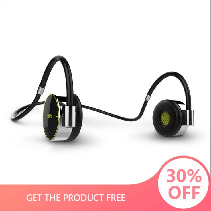 

Genuine Mifo F0 Wireless Sports Hanging Earphones Type Touch Waterproof Bluetooth Headset MP3 Player 8G Memory