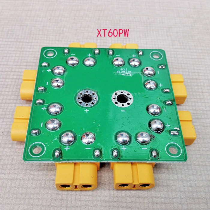 

1PC High Current Distribution Board Welded XT60PW Female Plug Power Management Module Manager Plate Hub for Plant UAV Drone DIY