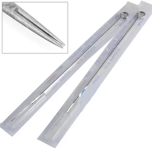 50X TATTOO NEEDLE 3RL ROUND LINER STAINLESS STEEL
