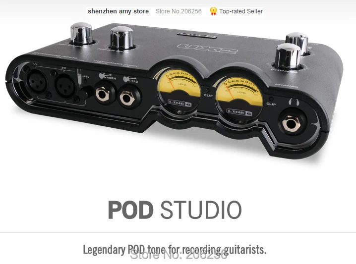 Cheap Fine Promotions Line6 Pod Studio Ux2 Usb Audio Interface Sound Card Studio Ux2 4 In 2 Out