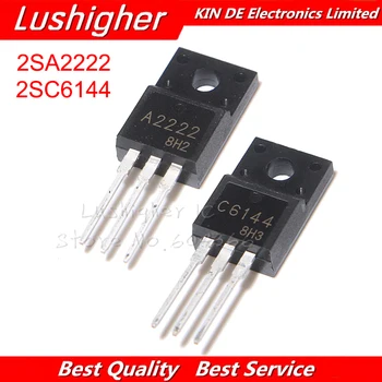 

10pcs 2SA2222 2SC6144 TO220F 5pcs A2222 + 5pcs C6144 TO220