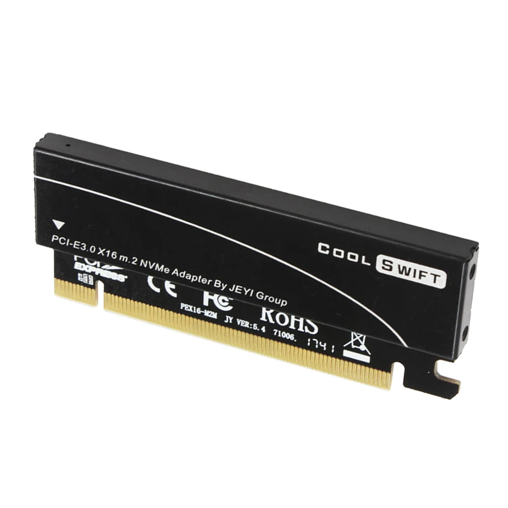 NVMe M.2 NGFF SSD для PCIE 3 0 X16 адаптер карта расширения и корпус радиатора