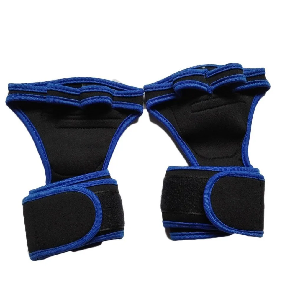 Anti-skid Half Finger Weightlifting Gloves Fitness Wrist Protector Bodybuilding Exercise Musculation Gym Sport Gloves Long Strap
