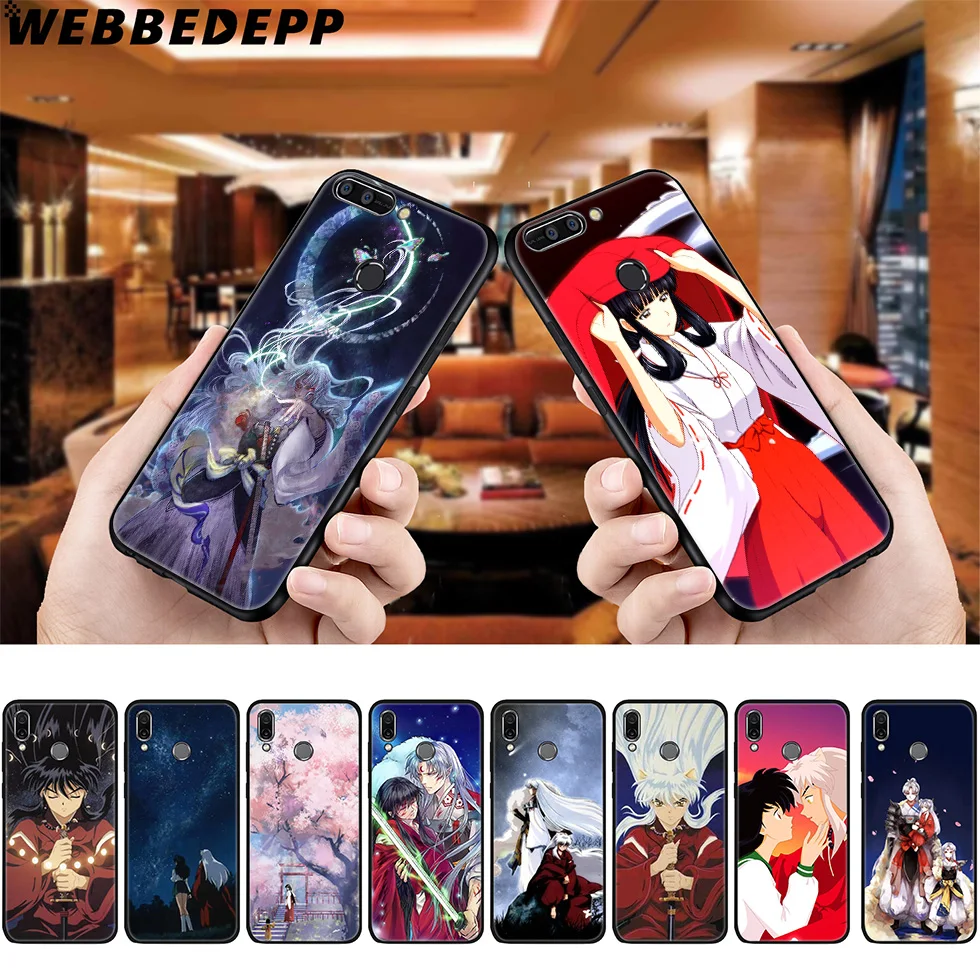 

WEBBEDEPP Anime Manga Inuyasha Soft Case for Huawei P8 P9 P10 P20 P30 Lite Pro P Smart Z Plus 2019 Y6 Prime 2018 2017 Lite Mini