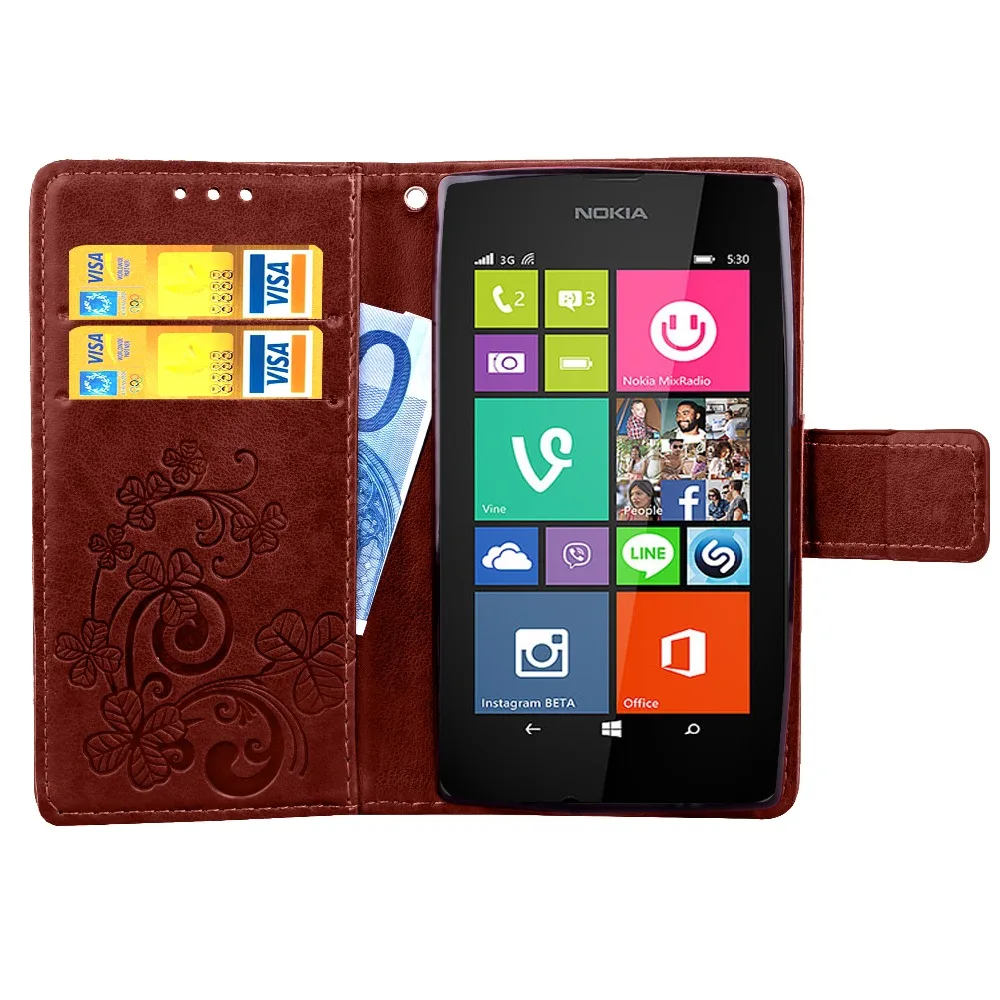 Для Nokia Lumia 530 N530 сверление 3D цветы Флип Вертикальный чехол мобильный телефон