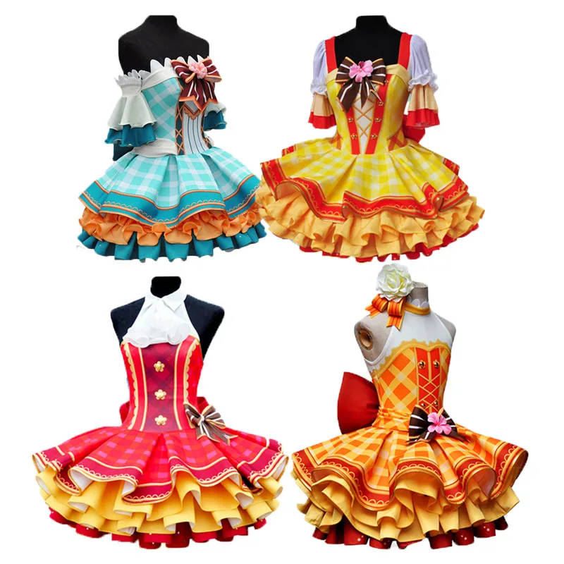Аниме Love Live! Карнавальные костюмы букет цветов Arousa Kousaka Honoka Minami Kotori Ayase Eli Yuzawa Nico