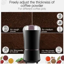 400 Вт электрическая кофемолка Мини-соль для кухни перцовая мельница мощная специя орехи семена кофейных зерен шлифовальная машина