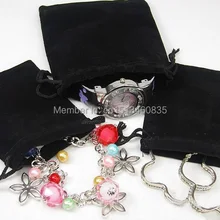 100 шт. Высокое качество бархатный шнурок мешок ювелирных изделий пользовательские 7*9 см подарочные пакеты браслет Сумки для ювелирных изделий подарка браслеты упаковка