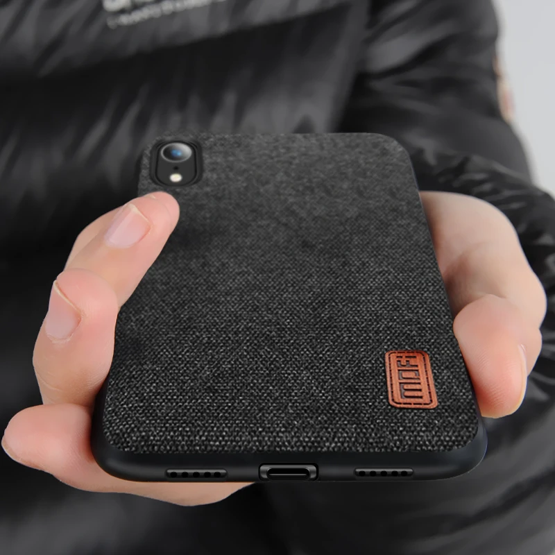 Чехол для iPhone XS чехол XR оригинальный MOFi Max тканевая задняя крышка мягкие чехлы из