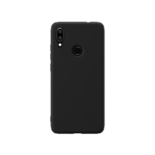 NILLKIN резиновый на резьбе защитный чехол для Xiaomi Redmi Note 7/Redmi Note 7 Pro тонкий мягкий жидкий Силиконовый противоударный чехол для телефона - Цвет: Черный