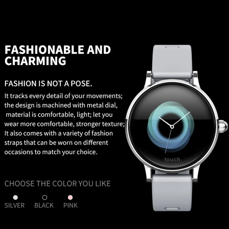 S9 Smart Bracelet 1.04 Inch IPS Color Screen Fashion Smart Watch Female Physiological Cycle Exercise Heart Rate Blood Pressure