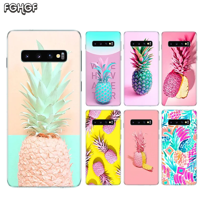 Colorful Pineapple Soft Rubber Case For Samsung Galaxy S9 S8 A6 A8 J4 J6 Plus + J8 A7 A9 2018 S7 S6 Edge Note 9 8 Cover |