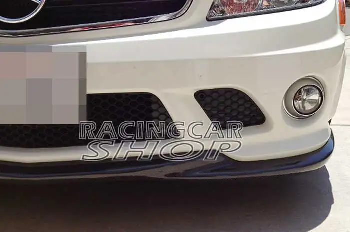 Real Carbon Fiber Front Spoiler for Mercedes BENZ W204 C-Class C63 AMG front bumper 2008-2011