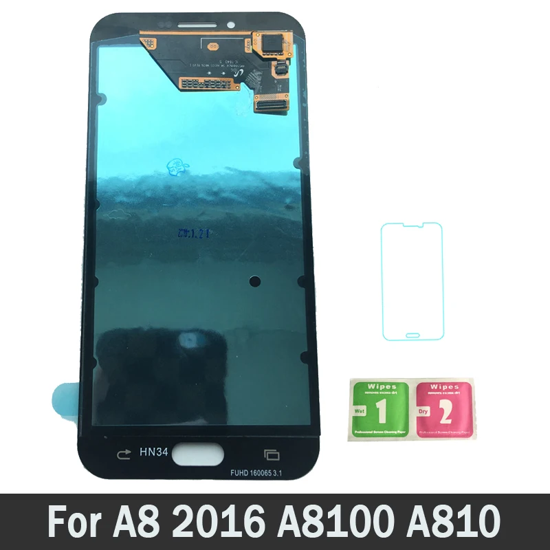 

AMOLED LCDs For Samsung Galaxy A8 2016 A8100 A810 LCD Screen Display Touch Digitizer Assembly 100% Tested Working