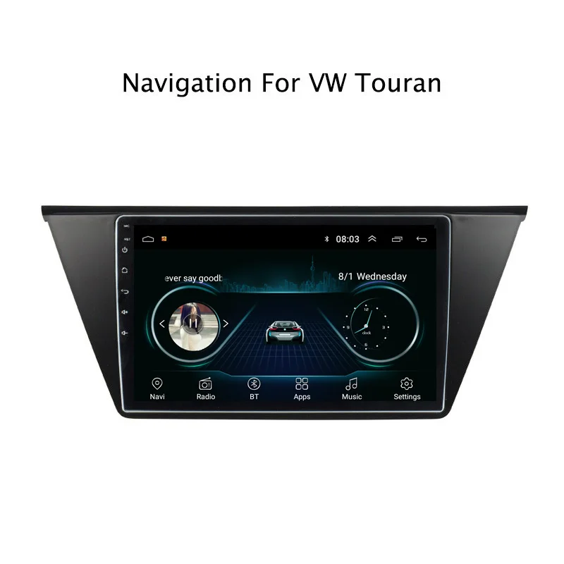 10 1 &quot2.5D IPS Android 8 автомобильный DVD GPS плеер для VW Touran 2015-2018 Радио стерео головное