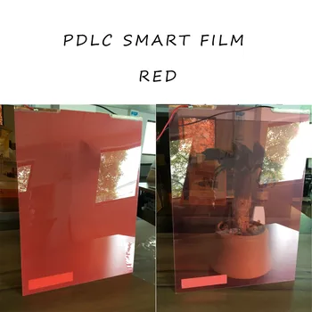 

Red PDLC Switchable smart film sample 210mm *297mm size for rear projection screen film Power Supply